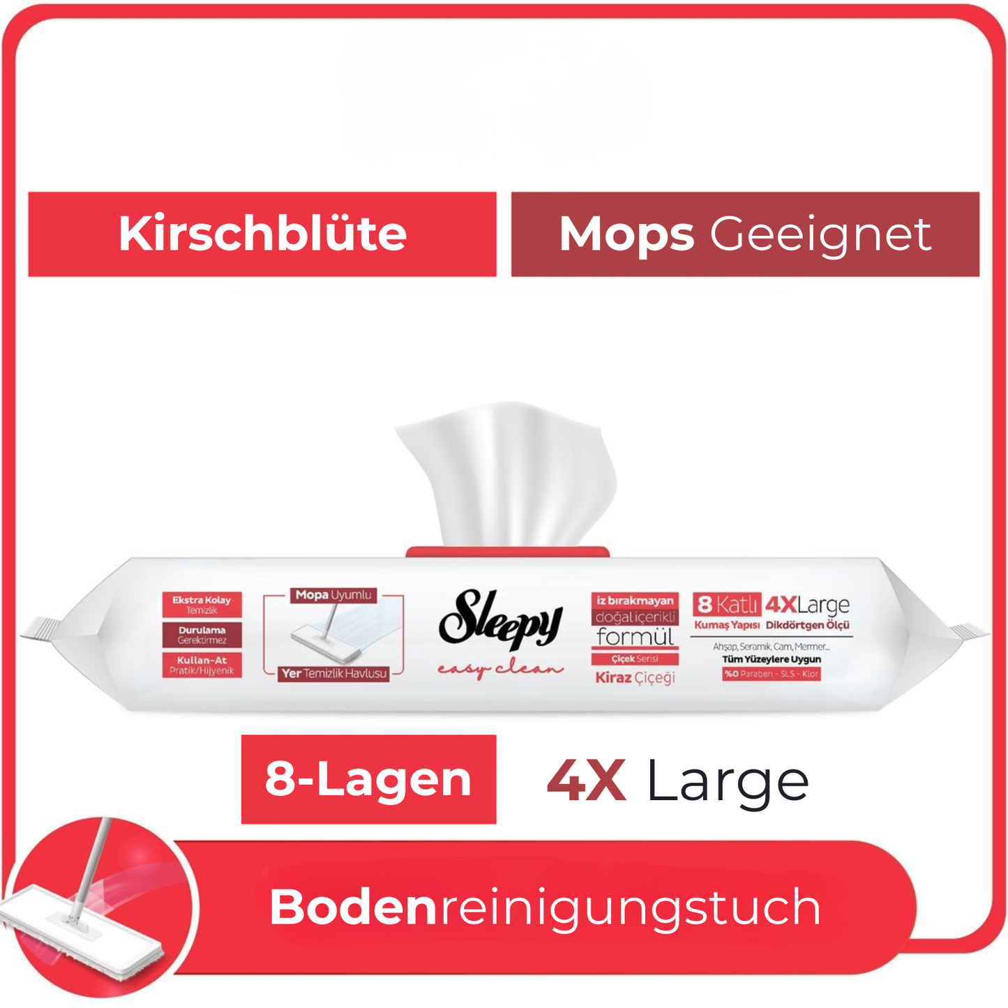 Swiss Sleepy - Bodenreinigungstücher Pink